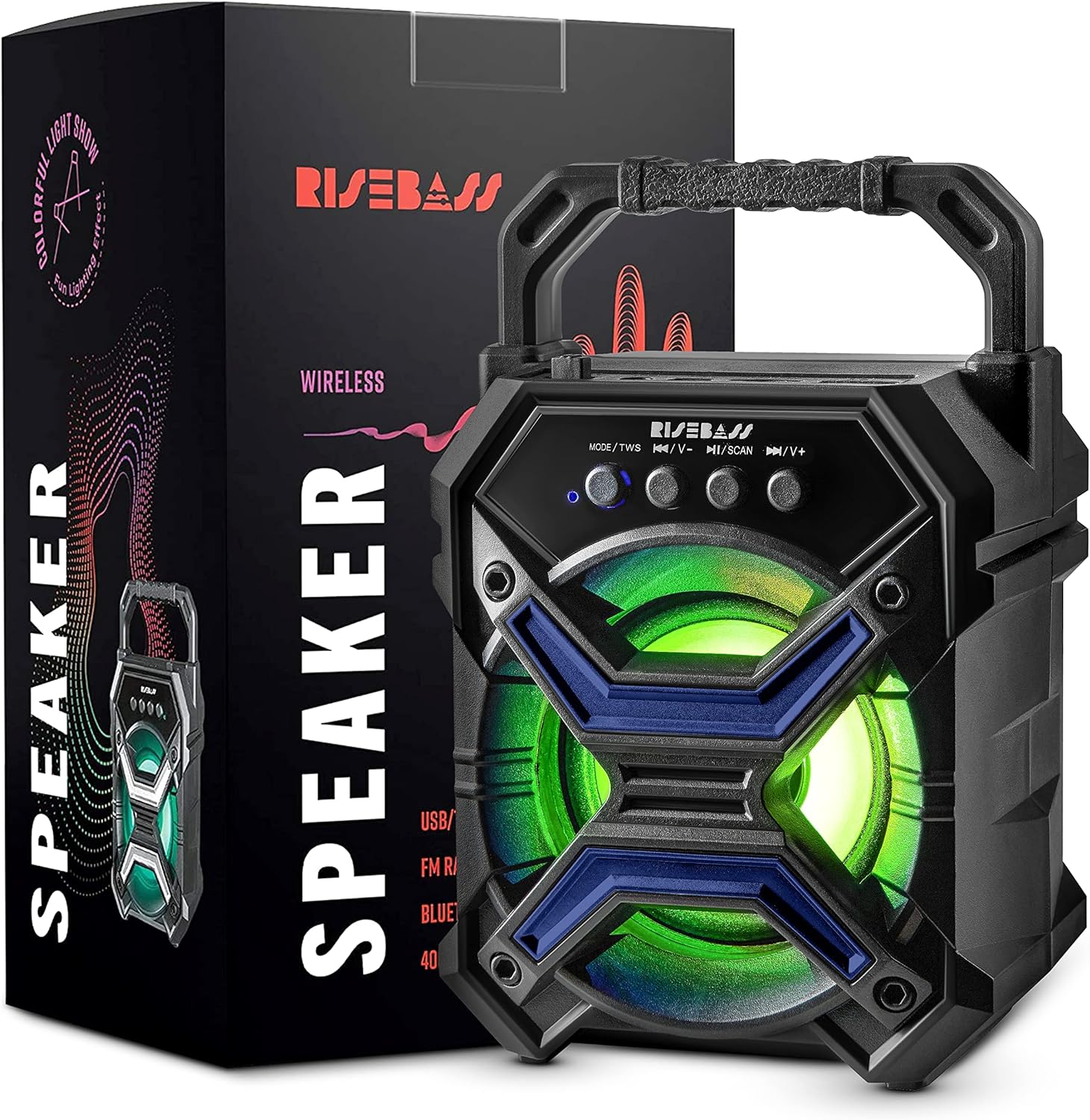 7-inch Portable Wireless Bluetooth Speaker w/ TWS Function-0